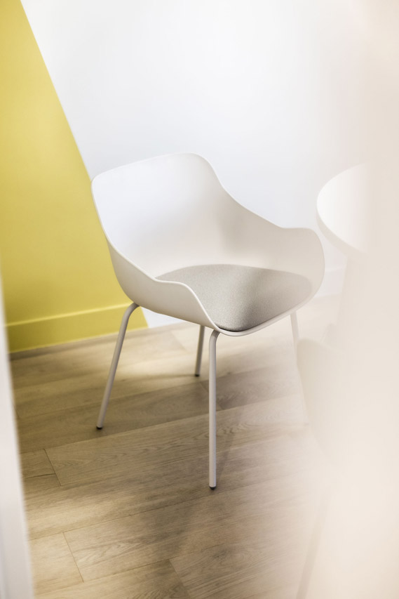chaise bureau blanche design
